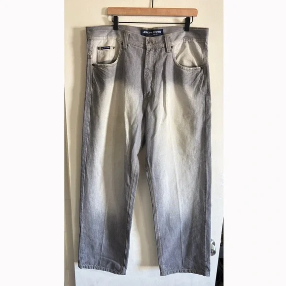 Jordan Craig Jeans Men’s 38x32 Stonewash Gray Denim Streetwear Baggy Grunge - Picture 2 of 16